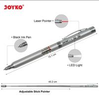 Gambar Laser Pointer 4 in 1 / Penunjuk Laser / Senter / Pulpen JOYKO LP 100 dari online kios undefined 3 Tokopedia