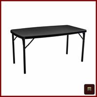 Gambar KRISBOW Meja Lipat Plastik Rotan HDPE Outdoor Serbaguna 152x83.5x73 Cm - Hitam dari QIS ACC undefined 1 Tokopedia