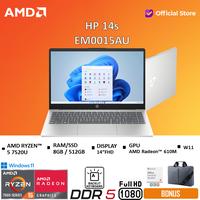 Gambar HP 14s EM0034AU Ryzen 5 7520U 8GB 512ssd Radeon 610m W11+OHS 14FHD IPS - Black, Tanpa Antigores dari AMD Official Store undefined 4 Tokopedia