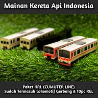 Gambar Mainan Kereta KRL Commuter Line Fullset - miniatur krl mainan anak - Gerbong KRL V1 dari Bibam Shop undefined 1 Tokopedia