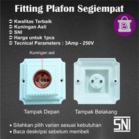 Gambar Fitting Lampu Plafon Segiempat SNI | Fiting / Rumah Bolam Lampu Kotak - Steker Gepeng dari BELI-BELI.ID undefined 1 Tokopedia