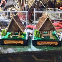 Gambar Miniatur Rumah Adat Tambi - Sulawesi Tengah ( UK 8x8x8cm ) dari Arqee art undefined 1 Tokopedia