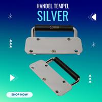 Gambar HANDLE TEMPEL KECIL SILVER UK 110*74MM/Aksesoris Hardcase/Box dari HardcaseGallery undefined 4 Tokopedia