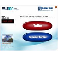 Gambar Mesin Antrian Bank BRI (multimedia-wireless-touchscreen) dari Kyu QMS undefined 2 Tokopedia