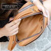 Gambar Tas Pouch Wanita Kulit Asli Alona Leather Handbag Premium Kekinian dari Alona Leather Original Store undefined 5 Tokopedia