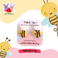 Gambar Anting Plastik Tusuk Anak Perempuan Lebah Polymer Clay Stud Earring dari watermelon.bunny undefined 1 Tokopedia