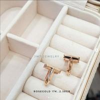 Gambar GIWANG ANTING JEPIT EMAS FASHION T CLASSIC TIFFO - T MATA2 ROMAWI dari JWT jewellery undefined 2 Tokopedia