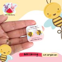 Gambar Anting Plastik Tusuk Anak Perempuan Lebah Polymer Clay Stud Earring dari watermelon.bunny undefined 2 Tokopedia