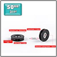 Gambar Roda Katrol Pulley Gym Alat Fitness Sparepart Perlengkapan Alat Fitnes - 95mm dari WARUNG BARBEL undefined 2 Tokopedia