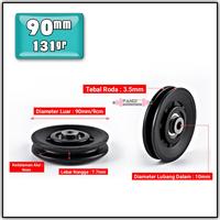 Gambar Roda Katrol Pulley Gym Alat Fitness Sparepart Perlengkapan Alat Fitnes - 95mm dari WARUNG BARBEL undefined 5 Tokopedia