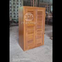 Gambar Lemari Sepatu Minimalis Jati Mebel Jepara - Rak Sepatu Jati - Shoerack dari Meuble326 undefined 1 Tokopedia