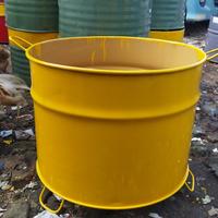 Gambar tong sampah 100 liter/drum besi/tempat pembakaran plus kaki dari RJA rukun jaya abadi undefined 2 Tokopedia