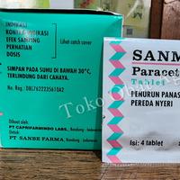 Gambar Sanmol Tablet (1 Strip isi 4). Paracetamol, Pereda Demam & Anti Nyeri dari tokoobatagungsemarang undefined 2 Tokopedia