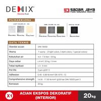 Gambar Semen Instan DEMIX NUDA X1 Mortar Acian Ekspos Dekoratif Interior Dekorative Dinding Expose - Winter White dari Sadar Jaya Maju undefined 4 Tokopedia