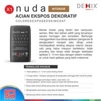 Gambar Semen Instan DEMIX NUDA X1 Mortar Acian Ekspos Dekoratif Interior Dekorative Dinding Expose - Winter White dari Sadar Jaya Maju undefined 2 Tokopedia