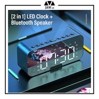 Gambar JAW.ID Wireless Speaker Bluetooth Jam Alarm LED Display Mirror - Speaker Pink dari JAW id undefined 1 Tokopedia