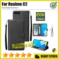 Gambar WALLET OPPO REALME C2 / A1K LEATHER FLIP CASE KULIT COVER - Cokelat, Realme C2 dari hocciaccessories.id undefined 1 Tokopedia
