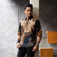 Gambar KEMEJA BATIK MOTIF ARSHAKA BLACK - L, slimfit dari muiszubatik undefined 1 Tokopedia