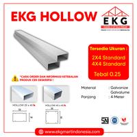 Gambar HOLLOW GALVANIS BAJA RINGAN UKURAN 4 X 4 TEBAL 0,25 mm SUDAH SNI & ISO dari EKG Mart Indonesia undefined 1 Tokopedia