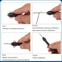 Gambar bor tangan manual mini HSS twist drill dengan 10 atau 25 mata bor - 25 mata dari ArkamayaStore undefined 4 Tokopedia