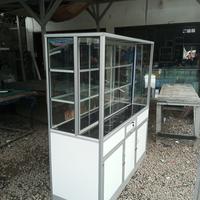 Gambar gerobak a warung nasi padang150cm. dari gudangetalase undefined 4 Tokopedia