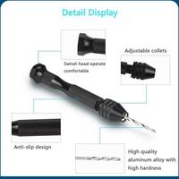 Gambar bor tangan manual mini HSS twist drill dengan 10 atau 25 mata bor - 25 mata dari ArkamayaStore undefined 5 Tokopedia