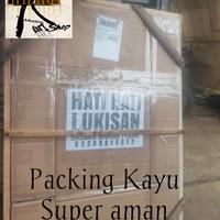 Gambar Lukisan Abstrak sutra Morena panel 1set 3pcs ukuran 120cmx60cm. - panel A, no Frame dari kheiraArt undefined 4 Tokopedia
