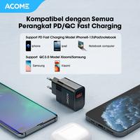 Gambar ACOME Charger GaN 30W Fast Charging PD/QC 3.0 Dual Port Garansi ACG30 dari ExcelMart undefined 4 Tokopedia