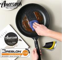 Gambar Wajan Amercook Bio Grit Series PFOA Free Greblon Non-Stick - 20cm dari Ollahomeliving undefined 5 Tokopedia