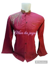 Gambar Nan kajaya baju koko pria dewasa lengan panjang warna dan motif random - M, Putih dari NAN KA JAYA undefined 1 Tokopedia