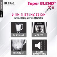 Gambar BOLDe Super Blend X-8 Blender X8 Garansi Resmi - Merah dari Doyanmasak.id undefined 2 Tokopedia