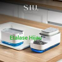 Gambar Soap Dispenser Tempat Sabun Cuci Piring Free Sponge Kitchen Rak Dapur - Putih dari Etalase Hijau undefined 3 Tokopedia