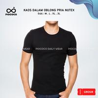 Gambar GROSIR 12PCS Kaos Dalam Oblong Pria Hitam Polos Nutex Lusinan - 3L, 12 Pcs dari Piococo Grosir Pakaian Dalam undefined 1 Tokopedia