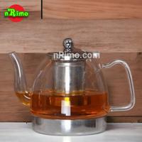 Gambar Teko Teh Kaca dengan Saringan Borosilicate Glass Teapot Tea Kettle dari nRimo undefined 5 Tokopedia