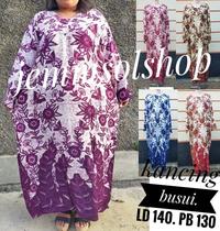 Gambar DASTER BATIK JUMBO LD 130 -140 KANCING BUSUI  UTK IBU MENYUSUI MURAH LONGDRESS LENGAN PANJANG LD 130 CM. - A dari jemmsolshop undefined 4 Tokopedia