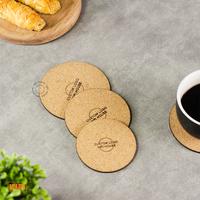 Gambar Tatakan Gelas Request Tulisan Logo Lingkaran Karet Gabus Anti Slip - INPI HOUSE - 10cm dari INPI House undefined 2 Tokopedia