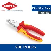 Gambar Tang Kombinasi Listrik 03 06 160 Knipex Combination Pliers VDE 160 MM dari WERATOOLS INDONESIA undefined 1 Tokopedia