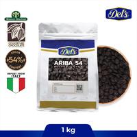 Gambar Ariba Dark Chocolate 54% 1kg Coin - Coklat Kovertur Koin 1KG dari Delsrecipes by Delisari undefined 1 Tokopedia