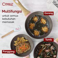 Gambar Cypruz Pink Ceramic Fry Pan / Wajan Penggorengan Anti Lengket Kramik - 26CM/FP-0894-PINK dari TOKO JAWA ELECTRIK undefined 4 Tokopedia