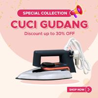 Gambar Setrika Listrik Gosokan Pakaian Otomatis Streamer National Quality - Body Besi dari Ibizza store undefined 1 Tokopedia