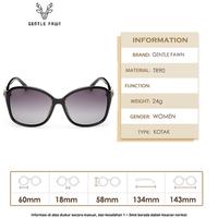 Gambar Kacamata Sunglasses Polarized Wanita Oversized Kotak Tr90 CCC 0141 - BLACK dari Gray Pink undefined 5 Tokopedia