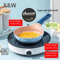 Gambar Amercook Set Fry Pan + Sauce Pan 16 cm Alfetta Baby Angel Anti Lengket - Hijau dari X&W undefined 3 Tokopedia