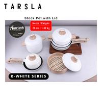 Gambar Tarsla Panci Premium Stock Pot Anti Lengket Amercook White Series 20 cm AC0112307 dari TARSLA OFFICIAL undefined 4 Tokopedia