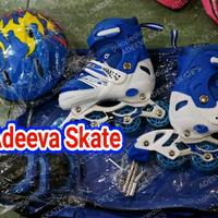 Gambar Sepatu Roda Anak Full Set bisa pakai Gojek - Sepatu Saja, M Merah dari ADEEVA SKATES undefined 4 Tokopedia