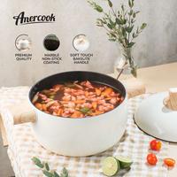 Gambar Alat Masak Amercook AluminiumK-White Series Panci Wajan Anti Lengket - ac112310 24cm dari Ollahomeliving undefined 3 Tokopedia
