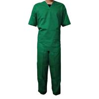 Gambar baju scrub/baju oka/baju ok/suits/dokter scrub/perawat/hijau/Japandril - Biru leher V, XL dari Olma Official Store undefined 5 Tokopedia