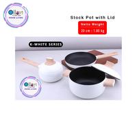 Gambar Alat Masak Amercook AluminiumK-White Series Panci Wajan Anti Lengket - ac112310 24cm dari Ollahomeliving undefined 2 Tokopedia