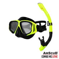 Gambar Amscud Combo Ms Lithe / Kacamata + Snorkel Snorkel Diving / Alatselam. - BLACK/BLACK dari GUDANG HOBBY JAKARTA undefined 3 Tokopedia