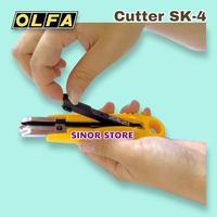 Gambar OLFA SAFETY Cutter SK-4 Self Retracting Pisau Ditarik Pegas Otomatis dari SINOR Store undefined 3 Tokopedia