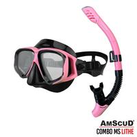 Gambar Amscud Combo Ms Lithe / Kacamata + Snorkel Snorkel Diving / Alatselam. - BLACK/BLACK dari GUDANG HOBBY JAKARTA undefined 4 Tokopedia